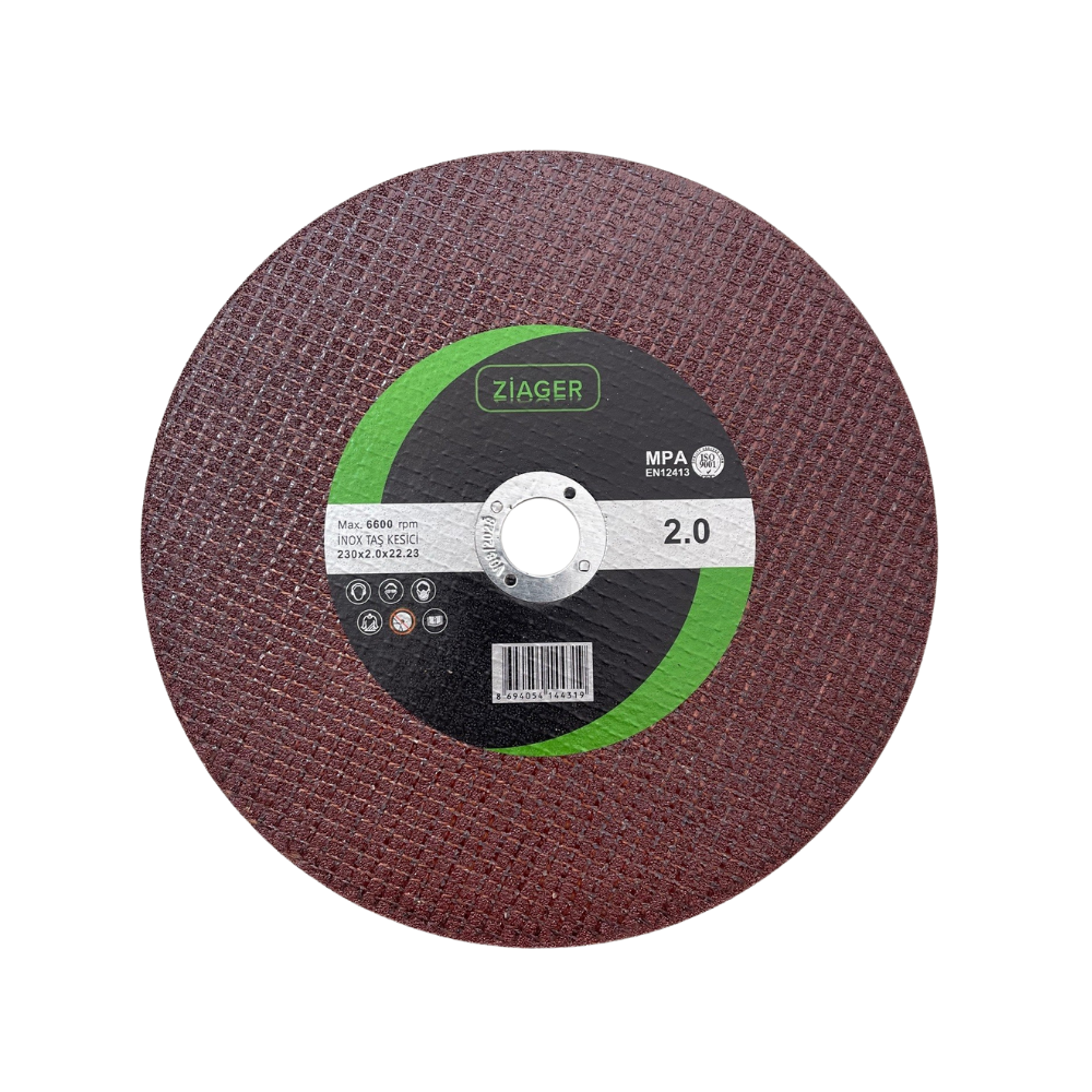 Ziager Inox Kesme Taşı 230x2.0x22.23 mm Yüksek Performans