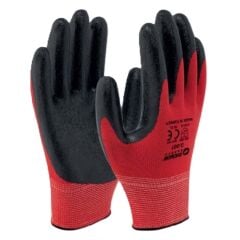 Demir Nitril Eldiven Kırmızı Siyah D.007 10 No