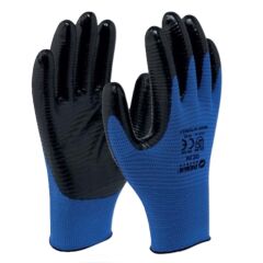Demir Zebra Nitril Eldiven Mavi Siyah DZ.04 NO:10