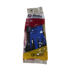 Demir Zebra Nitril Eldiven Mavi Siyah 10 No