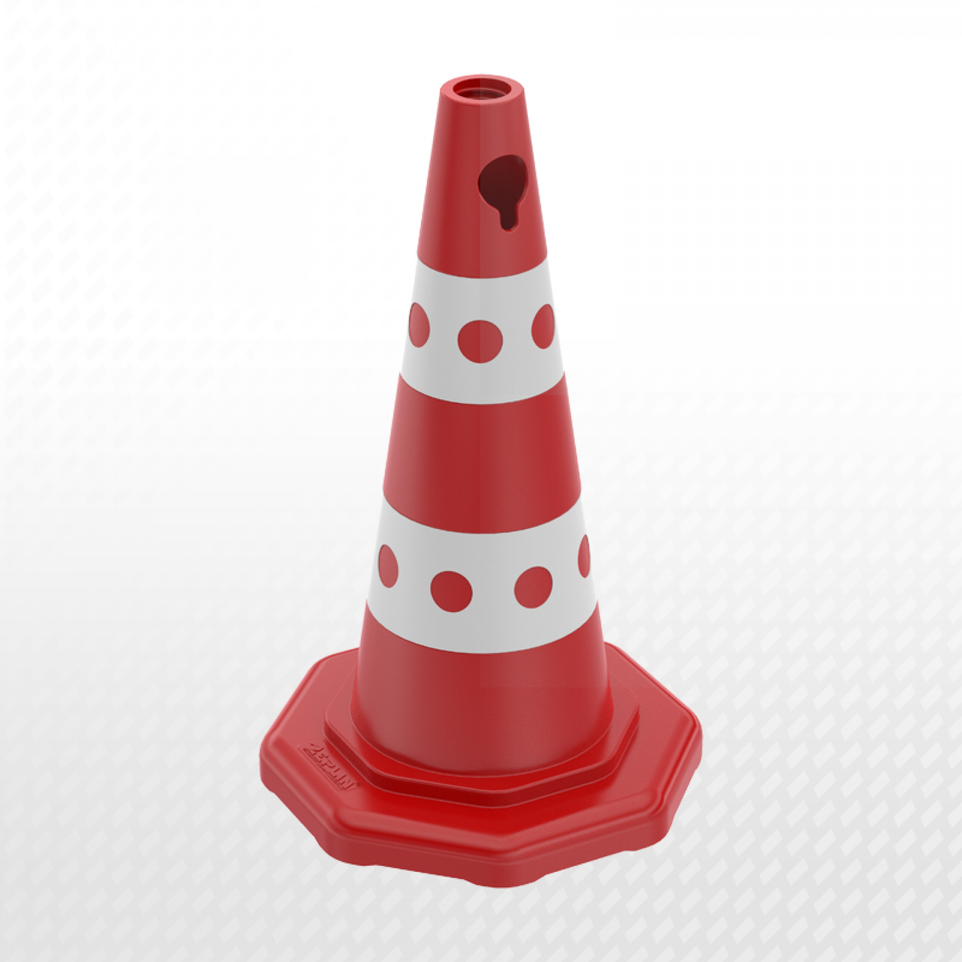 50 cm Benekli Reklam Konisi Trafik Huni Duba