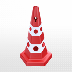 65cm Kedi Gözlü Reklam Konisi Ağırlıklı 6KG