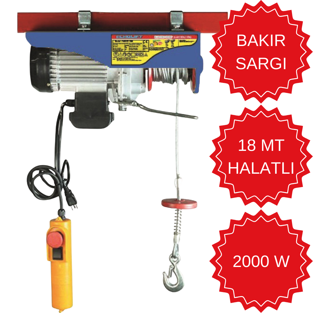 Mini Elektrikli Vinç 600-1200 kg