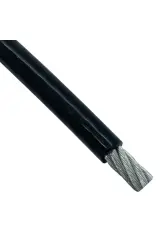 Siyah İzoleli Krom Çelik Halat (3x5mm – 4x6mm) | Spor Aleti Çelik Halat, Fitness Makine Halatı