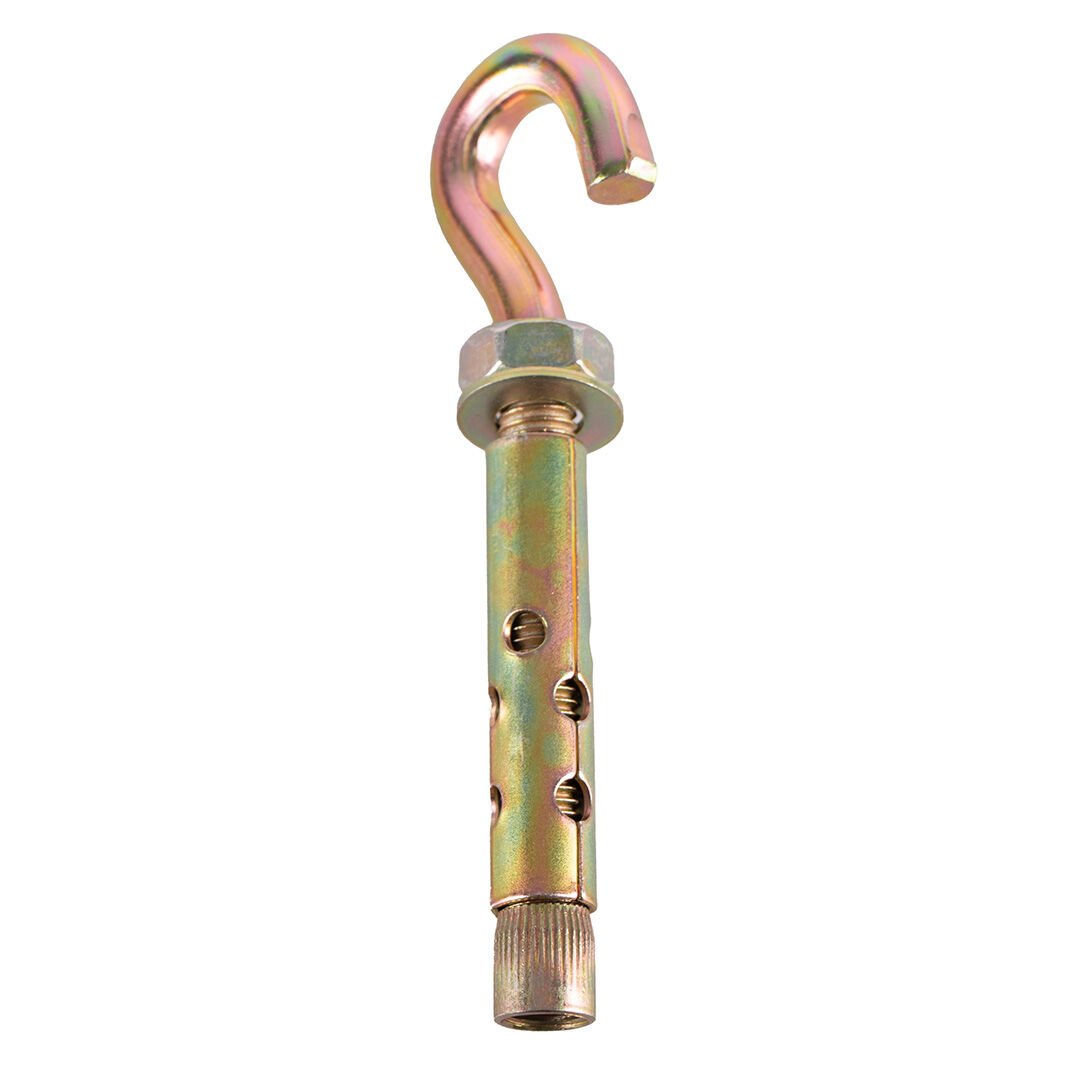 Kancalı Çelik Dübel Hamak Salıncak Boks Torbası Lamba Avize İçin Gömlekli Açık Ağız Kanca