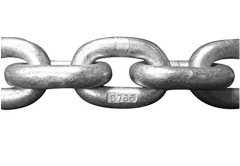 Kalibre Zincir DIN766 Daldırma Galvaniz, Irgat Zinciri