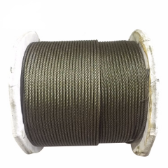 Çelik Halat 6X19 Çelik Özlü Siyah Yağlı Halat, Vinç Halatı, Tomruk Halatı