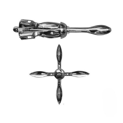 Krom Paslanmaz Katlanır Tekne ve Bot Çapası