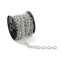 Makaralı Çelik Zincir, Elektro Galvanizli Düz Zincir 3mm - 1 Metre