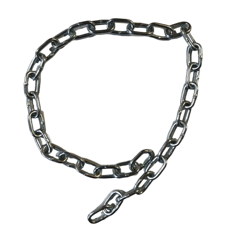 Makaralı Çelik Zincir, Elektro Galvanizli Düz Zincir 4mm - 2 Metre