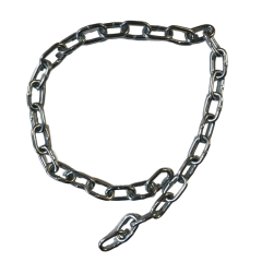 Makaralı Çelik Zincir, Elektro Galvanizli Düz Zincir 4mm - 2 Metre