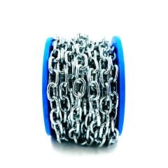 Makaralı Çelik Zincir, Elektro Galvanizli Düz Zincir 8mm - 10 Metre