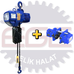 4 Hareketli 1 Ton 6 m Elektrikli Zincirli Vinç 380 Volt - ATZCE 1-4